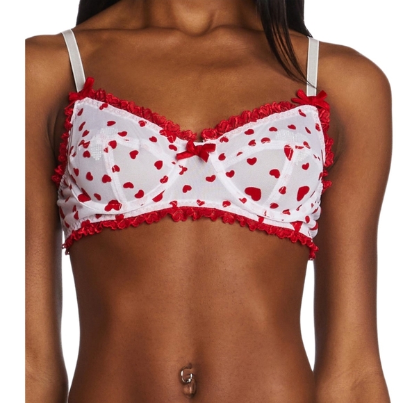 Sugar Thrills Mesh Heart Bralette - Picture 1 of 7